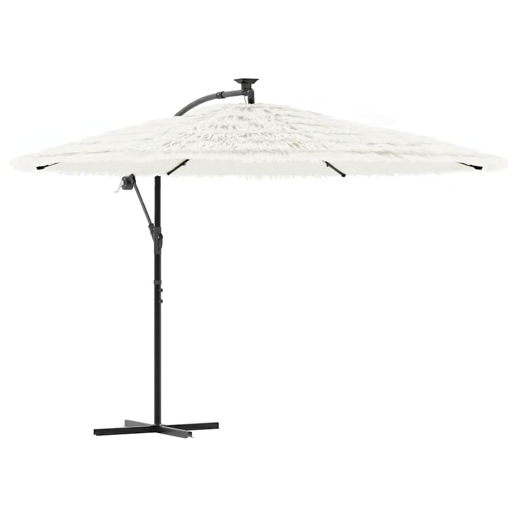 Maison Exclusive - Sonnenschirm Mit Stahlmast Weiß 269x269x235 Cm