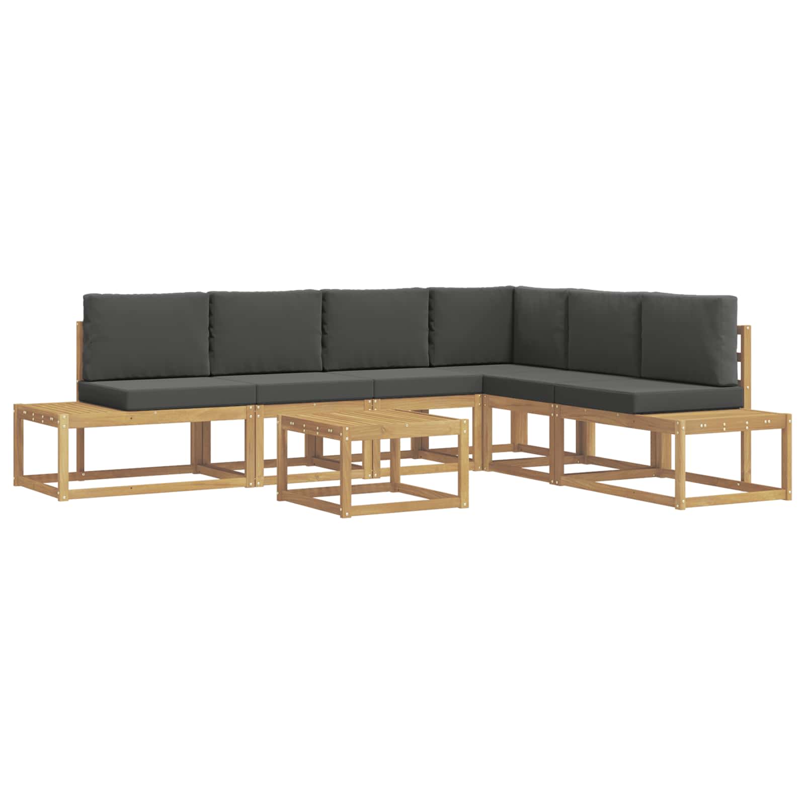 Maison Exclusive - Outdoor-sofagarnitur 5 Stück Weiß Und Anthrazi