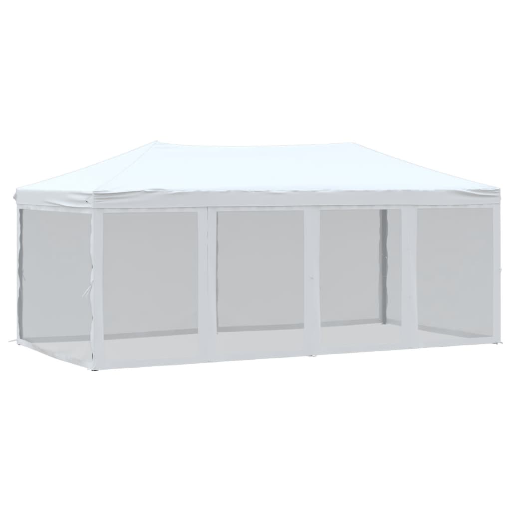 Maison Exclusive - Partyzelt Faltbar Mit Seitenwänden Weiß 3x6 M