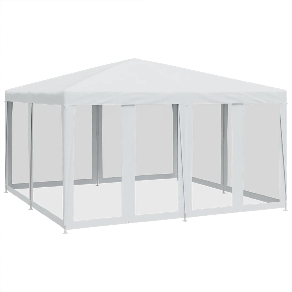 Maison Exclusive - Partyzelt Mit 8 Mesh-seitenteilen Weiß 4x4 M H