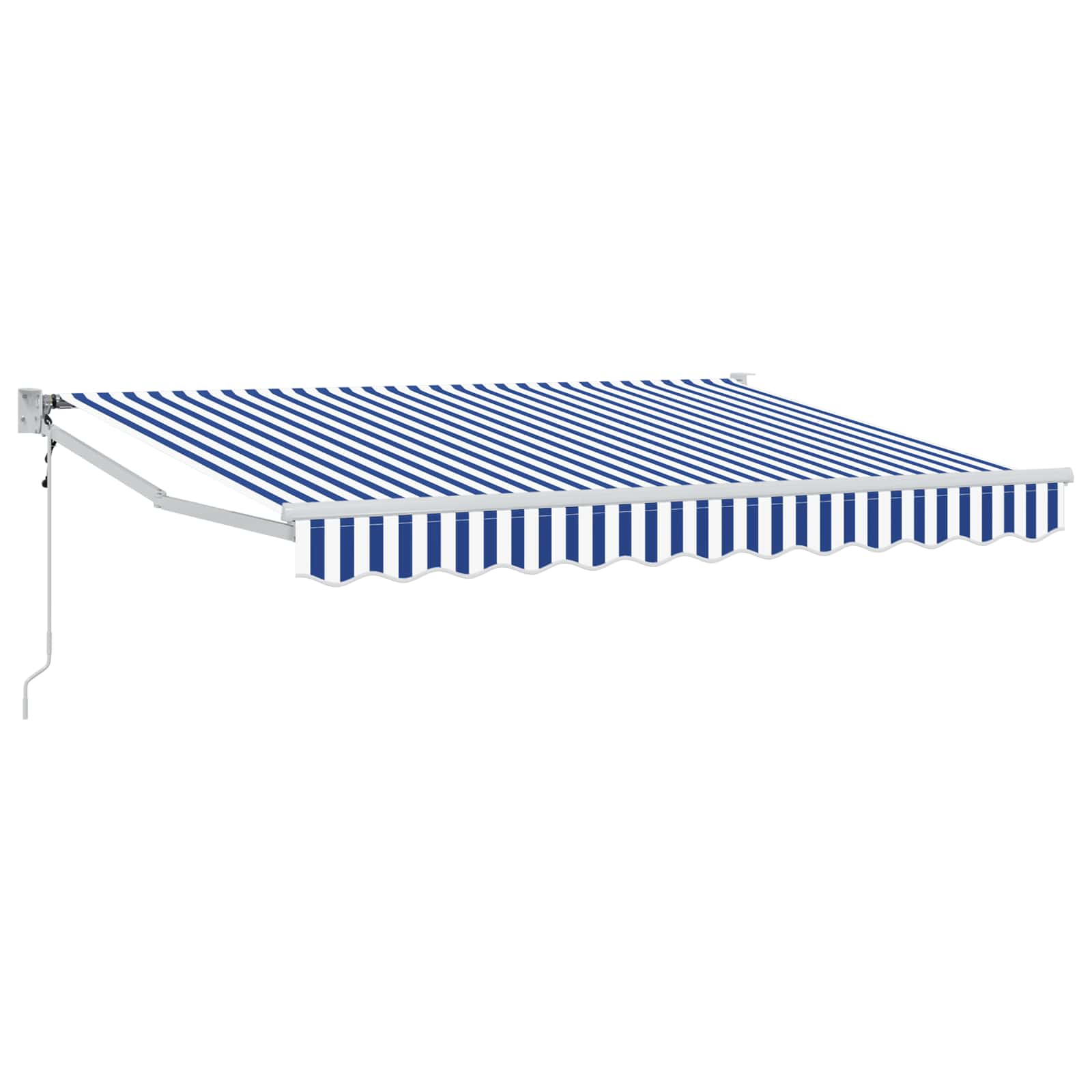 Maison Exclusive - Ausziehbare Markise Blau Und Weiß 2,5 X 2 M