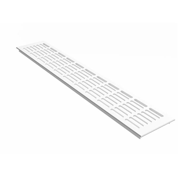 MS Beschläge Lüftungsgitter 100 x 600 mm Weiß RAL 9016