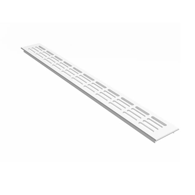 MS Beschläge Lüftungsgitter 60 x 500 mm Weiß RAL 9016
