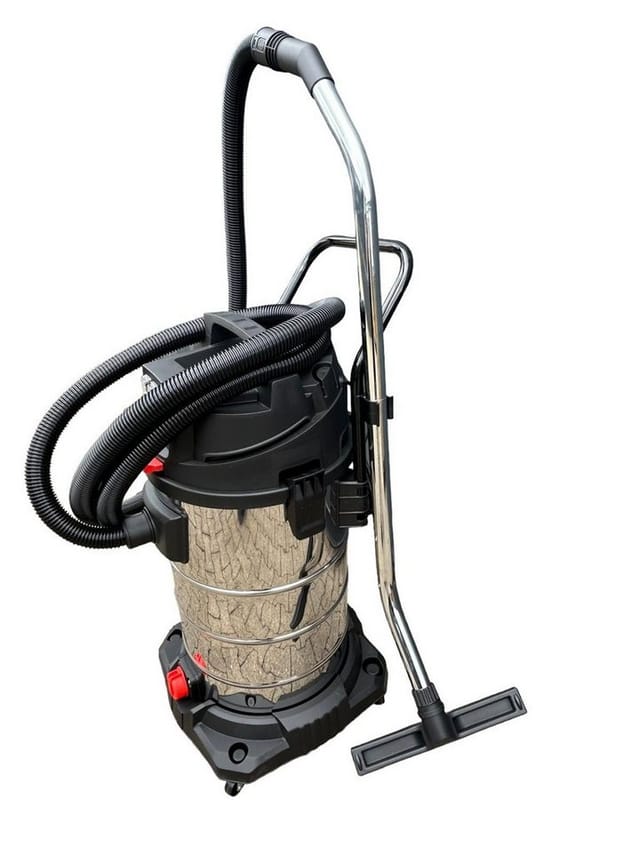 DeTec. Industriesauger 3000W Nass Trocken Sauger 100 Liter Edelstahl Behälter Gewerbe Staubsauger mit 3 Motoren je 1000 Watt Nasssauger für Baustelle