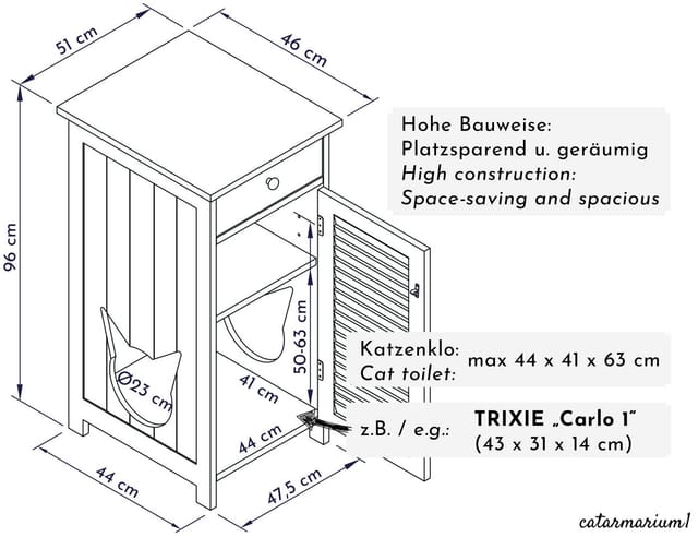 WONDERMAKE Design Katzenschrank catarmarium1