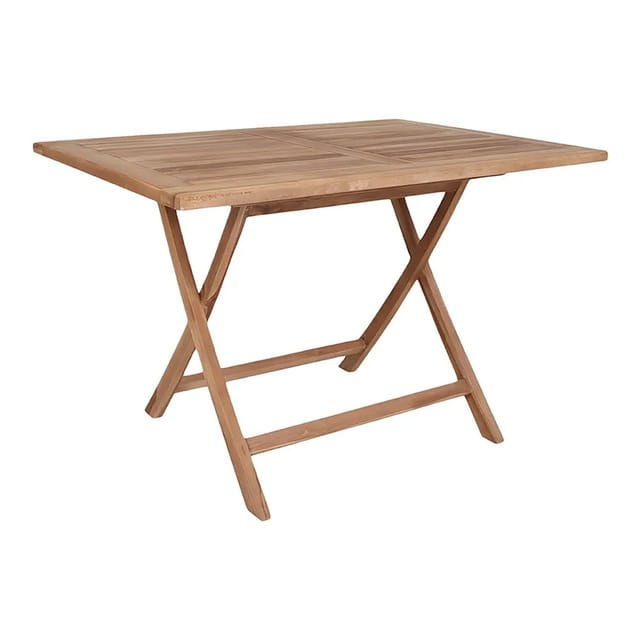 ebuy24 Oline Gartentisch 80x120 cm Teakholz Massiv