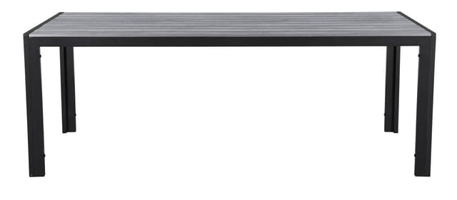 ebuy24 Fall Gartentisch 205 cm Schwarz Grau