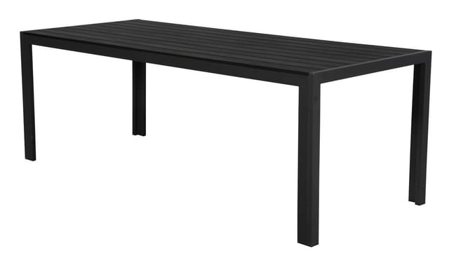 ebuy24 Fuccy Gartentisch 205 cm Schwarz Schwarz