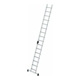 MUNK Stufenanlegeleiter mit nivello-Traverse und Ergo-Pad 16 Stufen