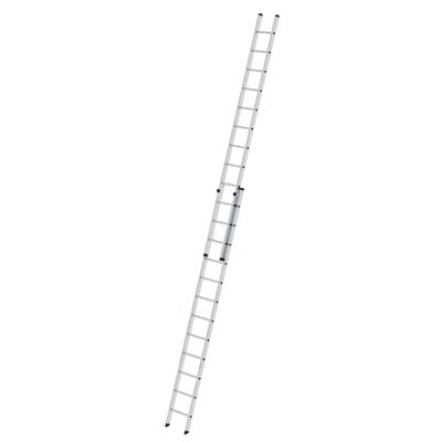 MUNK Aluminium-Schiebeleiter 2-teilig ohne Traverse 2x12 Sprossen