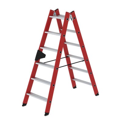 MUNK Kunststoff-Stehleiter 2x6 Sprossen