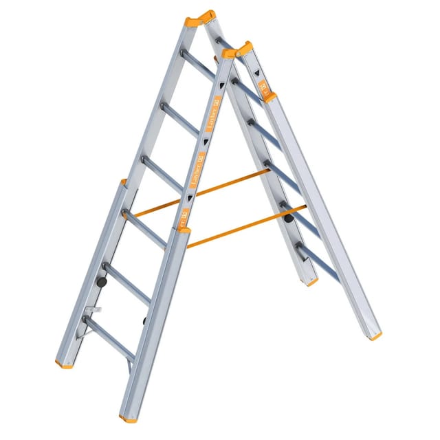 Layher Topic 1061 Treppenstehleiter 2x6 Sprossen