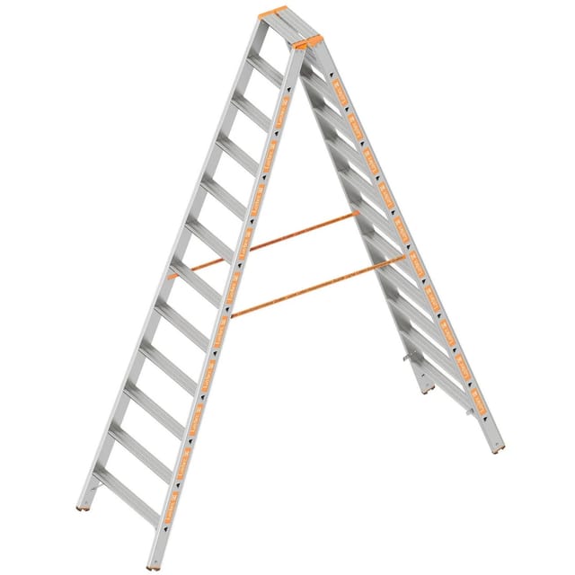 Layher Topic 1043 Stufenstehleiter 2x12 Stufen