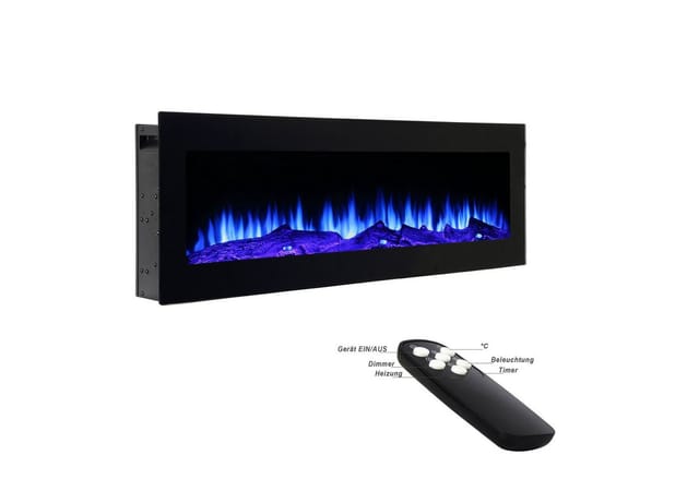 EL Fuego Elektrokamin Wandkamin Einbaukamin Cortina B110 cm