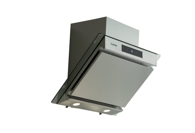 Klarstein Balzac Silent 60 Dunstabzugshaube 250W 3 Stufen 604 m³/h LED EEK A Silber