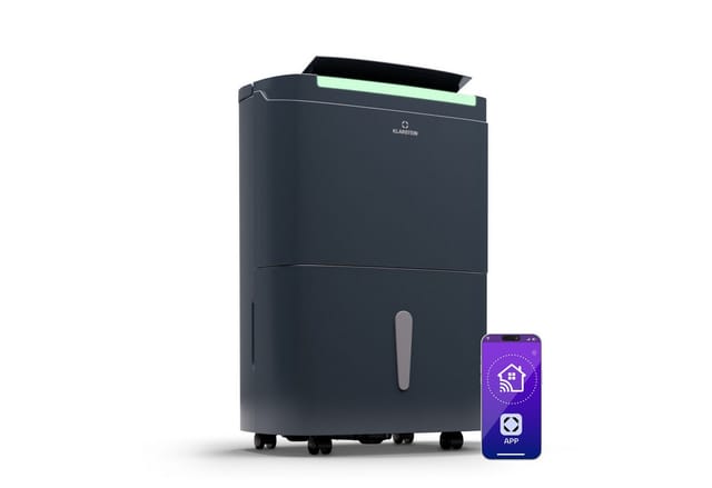 Klarstein DryFy Connect 40 Luftentfeuchter WiFi Kompression 40l/Tag 35-45m² Anthrazit