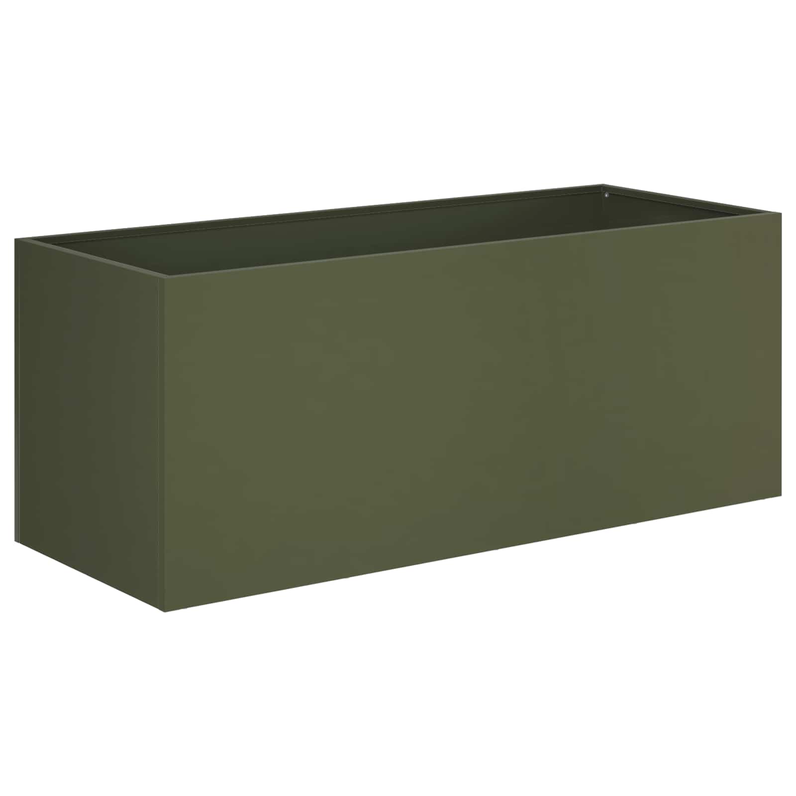 Garten-pflanzgefäß Olivgrün 100 X 40 X 40 Cm Vidaxl