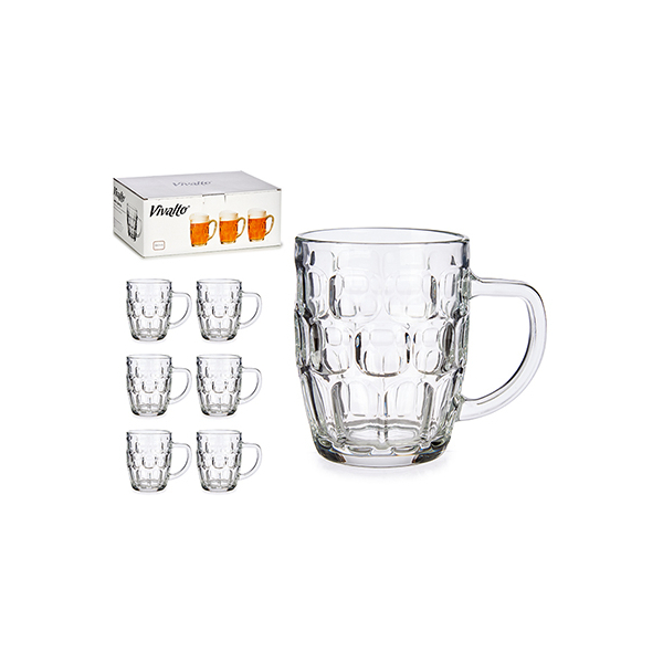 Bierkrug Vivalto (520 Ml) Durchsichtig Glas Kristall