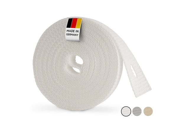 Bauheld 6m Rollladengurt 23mm Weiß