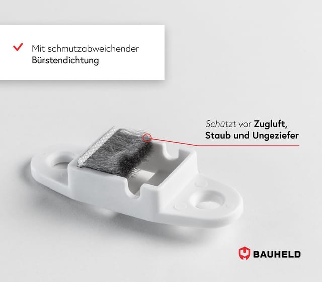 Bauheld Rollladen Gurtführung 14mm Rolle Weiß 5 Stück