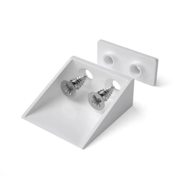Bauheld Rollladen Anschlagwinkel 40mm Weiß 8 Stück