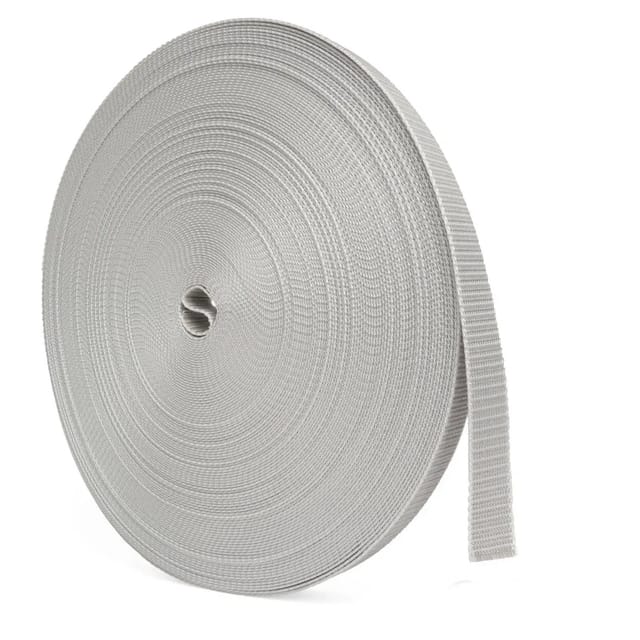 Bauheld 50m Rollladengurt 18mm Grau