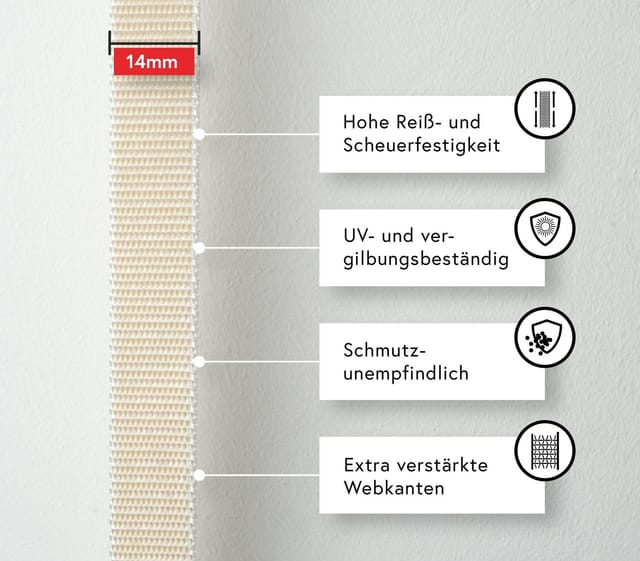 Bauheld 6m Rollladengurt 14mm Beige