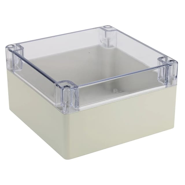 Blanko Modulgehäuse IP 65 Transparenter Deckel 160 x 160 x 90 mm