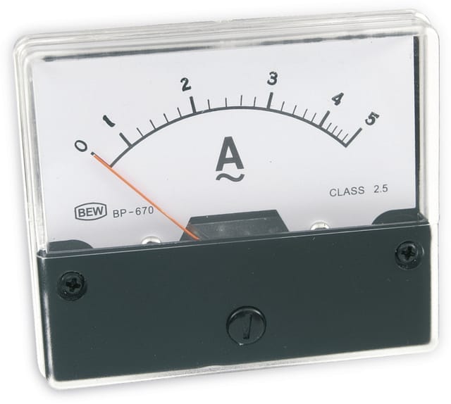 Blanko Amperemeter 0-5 A AC Zum Einbau