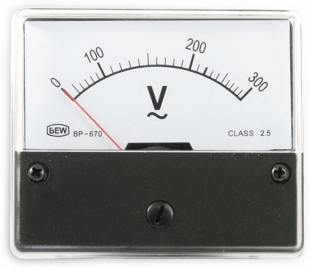 Blanko Voltmeter 0-300 V AC Zum Einbau