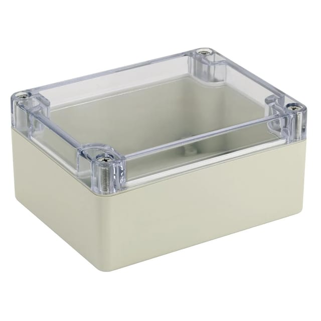Blanko Modulgehäuse IP 65 Transparenter Deckel 115 x 90 x 55 mm