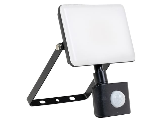 LUXULA LED-Außenstrahler mit Schnellverbinder und Bewegungsmelder Flutlichtstrahler mit 20 W 4000K Neutralweiß IP44 und 2000lm