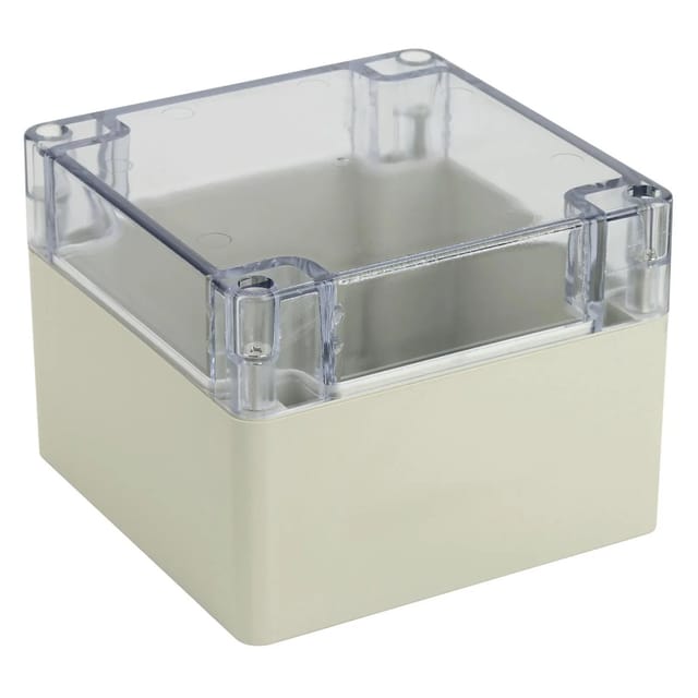 Blanko Modulgehäuse IP 65 Transparenter Deckel 120 x 120 x 90 mm