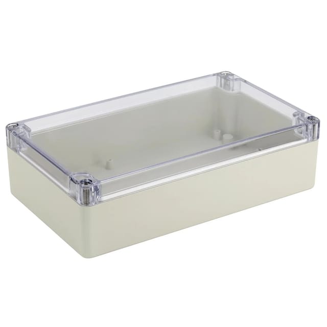 Blanko Modulgehäuse IP 65 Transparenter Deckel 200 x 120 x 56 mm