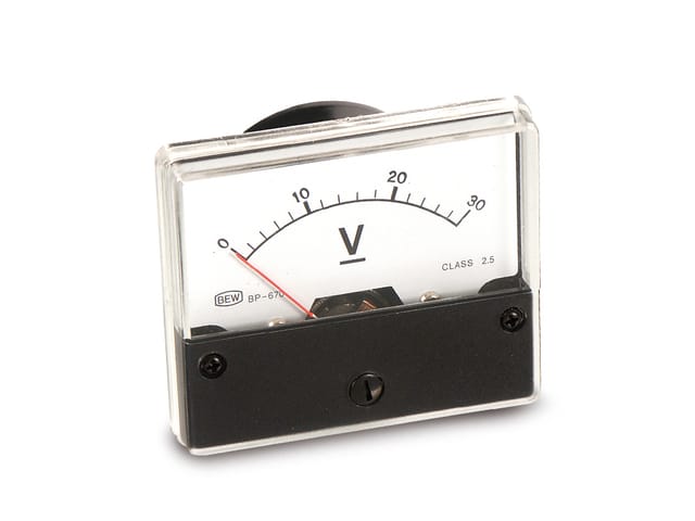 Blanko Voltmeter 0-30 V DC Zum Einbau