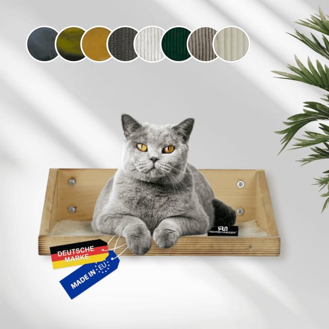 Rohrschneider Wandmulde Geflammt mit Stoffeinlage aus Cord Deluxe in Beige