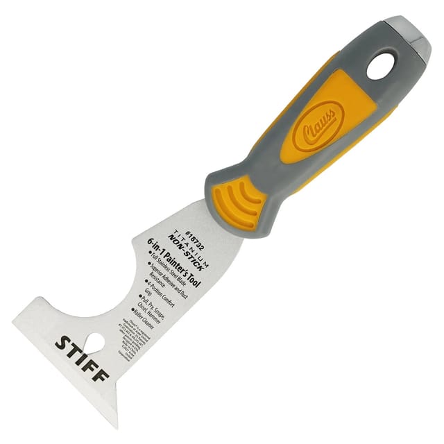 Clauss Softgrip 6-in-1 Malerwerkzeug mit Non-Stick Titaniumbeschichtung