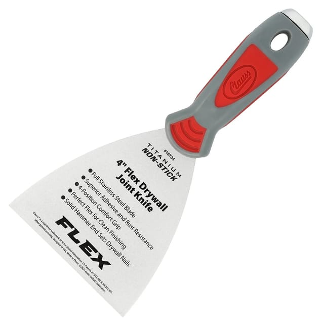 Clauss Softgrip Spachtel 4 Zoll Flex mit Non-Stick Titaniumbeschichtung