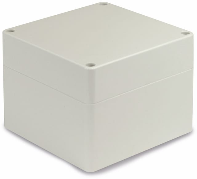 Blanko Modulgehäuse IP 65 Lichtgrau 120 x 120 x 90 mm