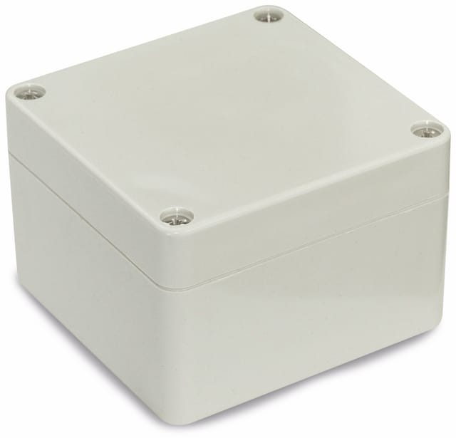 Blanko Modulgehäuse IP 65 Lichtgrau 83 x 81 x 56 mm