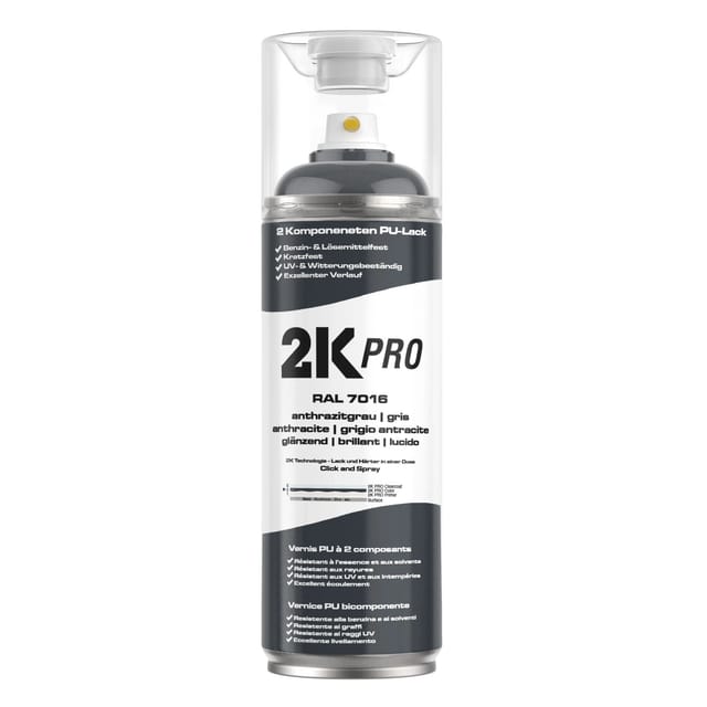 2K PRO Spraydose 400ml RAL7016 Anthrazit Glanz