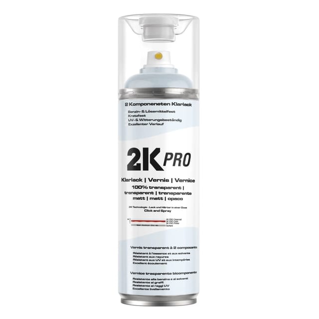 2K PRO Spraydose 400ml Klarlack Matt