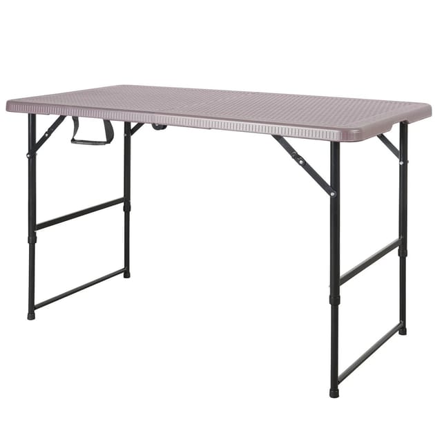 KARAT Klapptisch Gartentisch Saga Wetterfest Höhenverstellbar 120 x 60 cm