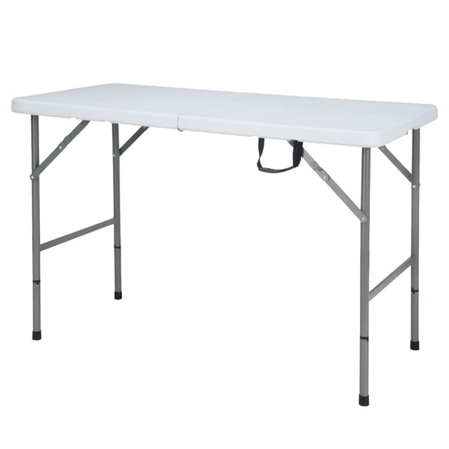 KARAT Klapptisch Fukui Höhenverstellbar Wetterfest für Innen und Außen 120 x 60 cm