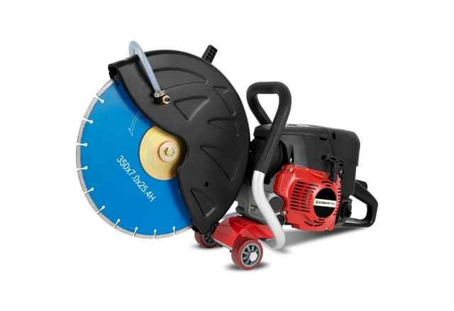 EBERTH Benzin Trennschleifer Motorflex 350mm Trennscheibe 2-Takt Motor mit 3 kW