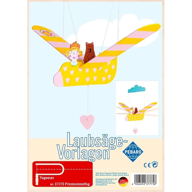 Pebaro Laubsägevorlage Prinzessinenflug