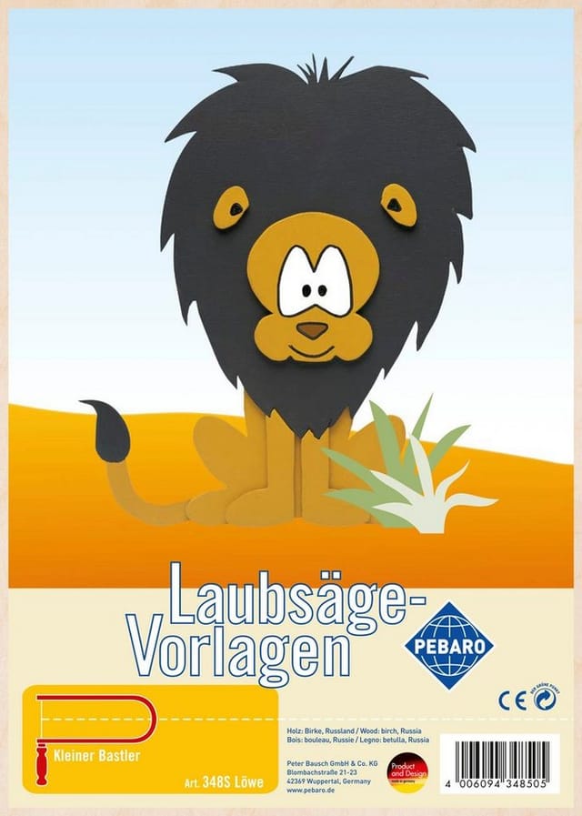 Pebaro Laubsägevorlage Löwe