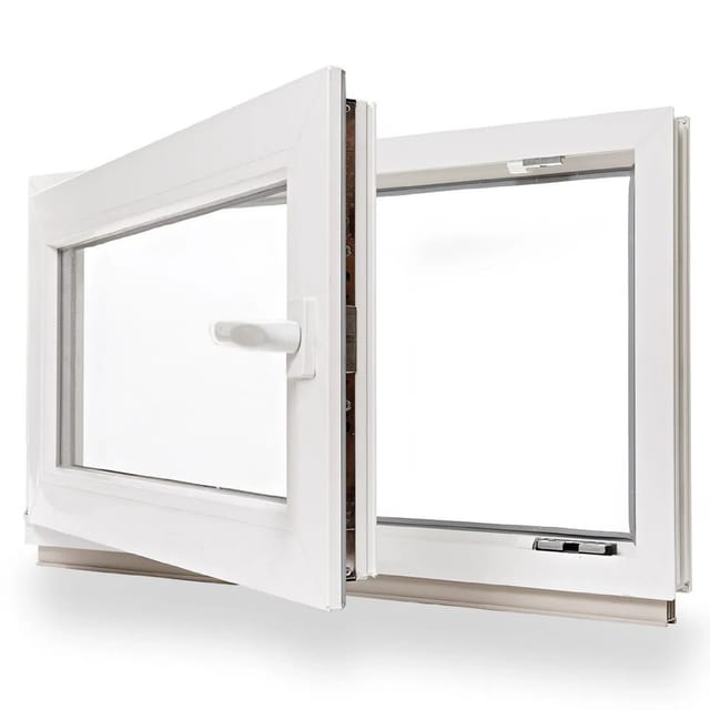 Framelux Kunststofffenster Slimline Weiß 3-Fach Verglasung 800 x 500 mm Linksanschlag