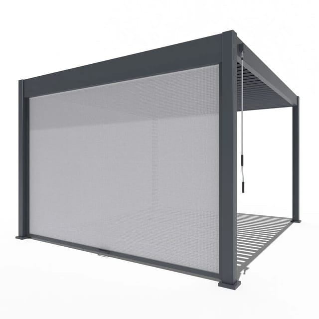 Weide Sonnenrollo für Weide Pergola 3 M in Anthrazit