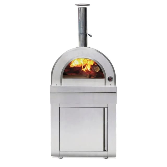 MyOutdoorKitchen Holzbefeuerter Pizzaofen Naples Stainless Collection